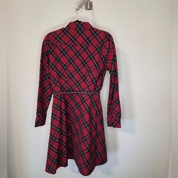Brooks Brothers Red Fleece Womens Plaid Button-Down Shirt Dress Size 8 - Picture 7 of 7